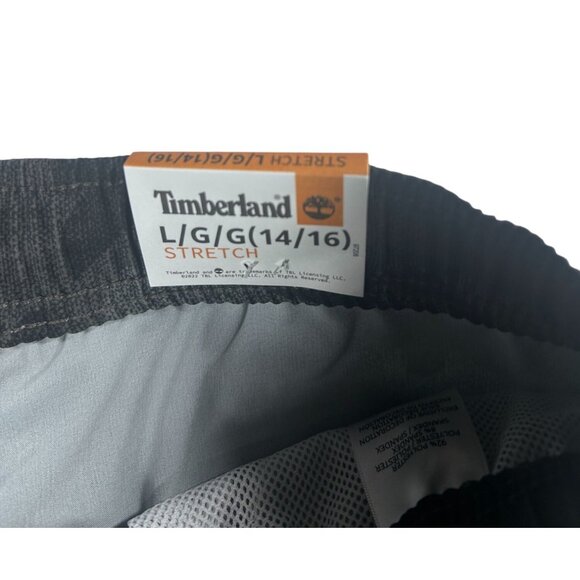 Timberland Boys Camouflage Stretch Shorts L/G (14/16) Gray NEW - Picture 5 of 9